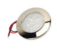 Spacnana Luce a LED a Forma di Disco 12V, 1W Luce a LED a Forma di Disco DC12V, Montaggio Ad Incasso a Soffitto per Barche per 1W Luce Diurna Bianca da 5500 a 6300K, Interruttori a