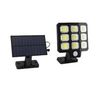 Spacnana Luce Solare per Esterni, Proiettore Solare in ABS, 240 LED 3000LM, Telecomando per Giardini e Cortili