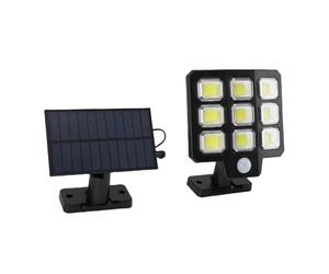 Spacnana Luce Solare per Esterni, Proiettore Solare in ABS, 240 LED 3000LM, Telecomando per Giardini e Cortili