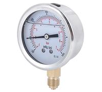 Spacnana Manometro Industriale con Quadrante 1/4 BSP -1-7bar 68mm con Acciaio Inossidabile e Ottone per Macchinari per L'estrazione Chimica del Petrolio