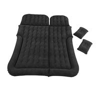 Spacnana Materasso per Auto Gonfiabile con Pompa, PVC di Affollamento Premium, Morbido Traspirante, per Viaggi e Campeggio (BLACK)