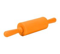 Spacnana Mattarello in Silicone Antiaderente Mattarello per Pasta Rullo per Pasticceria con Manico in Plastica Sagomato Confortevole per Pasta per Biscotti da Forno (ORANGE)