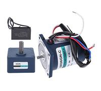 Spacnana Micro Motoriduttore AC220V 6W Motoriduttore CA in Acciaio Inossidabile Velocità Fissa Rapporto 200 0,1 A 50 60 Hz da 6,25 A 7 Giri/min per Apparecchiature di Trasporto Utenti di Piccoli (150)
