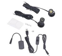 Spacnana Mini Faretto Dimmerabile 5V USB Faretti Multiuso di Piccolo Design con Cavo da 2 Metri per Esposizione di Gioielli, Armadietto per Portico (Luce calda 3000K)