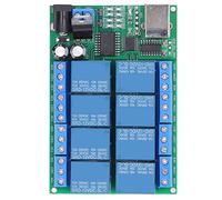 Spacnana Modulo di relè a 8, Interruttore Porta Seriale UART DC12V MODULE RELPAY PLC Modulo LED Controling Remote Control Remote Control