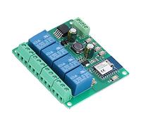 Spacnana Modulo relè WiFi a 4 Scheda relè a 4 4CH Smart Switch Controllo APP Mobile con Ritardo di Temporizzazione Autobloccante per Telecomando AI Smart Home