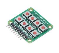 Spacnana Modulo Tasti a Pulsante, Scheda Tastiera con Microinterruttore a 8 Pulsanti 2x4 per Progetti di Microcomputer a Chip Singolo