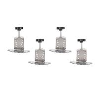 Spacnana Morsetto per l'installazione Sulla Porta dell'armadio, in Acciaio Inossidabile con Altezza Regolabile, Presa per un Facile Montaggio dell'armadio