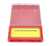 Spacnana MSDS Visual Box, Mobile per la Sicurezza a Prova di Polvere di Polvere D'acqua con Iniezione di un Pezzo, per i Manuali dei Dati di Sicurezza Piani di Emergenza