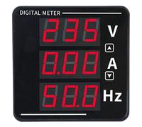 Spacnana Multimetro Digitale, Materiale ABS, Display LED 3 in 1 per Frequenza Corrente Tensione CA, Misura 50-500 V 0-120 A 10-99,9 Hz per Elettronica Fai-te