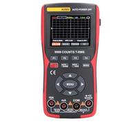 Spacnana Multimetro per Oscilloscopio, Multimetro per Oscilloscopio Digitale Portatile in ABS 9999 Conteggi, Doppio Fusibile, Batteria da 2000 MAh, Archiviazione Dati USB per Prove Elettriche e