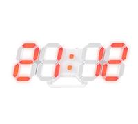 Spacnana Orologio da Parete a LED Colorato, Materiale ABS con Oscuramento Automatico, Lampada d'atmosfera a 7 Colori e Suoni della Natura, Perfetto per la Camera da Letto e l'arredamento della Casa