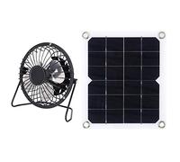 Spacnana Pannello Solare da 10 W con Ventola di Raffreddamento per Dog House, Serra, Pannello di Caricatore Solare Ad Alta stabilità per L'allevamento Esterno