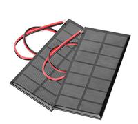 Spacnana Pannello Solare da 3,5 V 250 MA, Mini Modulo in Polisilicio Ad Alta Efficienza di Conversione per Caricabatterie per Luci Solari Fai-da-te con Cavo da 30 Cm