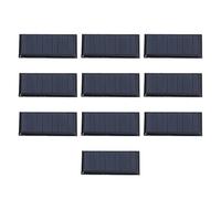 Spacnana Piccola Cella Solare 10 Pezzi, Modulo Pannello Solare Fai-da-te in Polisilicio da 0,15 W 5 V per Progetti Scientifici, Ricarica di Piccole Batterie e Giocattoli