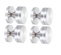 Spacnana Piedini Isolanti in Lega di Alluminio per Supporti per (SILVER) | con Punte in Rame, Cuscinetti a Cono di Protezione per Pavimento HiFi Ammortizzanti, Set da 4, per Giradischi, Lettori CD