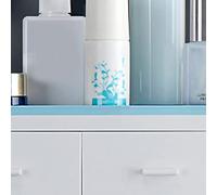 Spacnana Portaspazzolini, Spremidentifricio Automatico, Portaspazzolini Ad Adsorbimento Magnetico Invertito per l'organizzazione del Bagno (4 Coppe Blu)