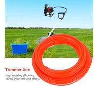 Spacnana Pratica della di Taglierina Rotonda per Traccia di Taglierina di, Alta Efficienza di Taglio, Materiale di Nylon, 3 Mm di Diametro, 15 M di Lunghezza, Giallo (Rosso 2,4 mm*15m)