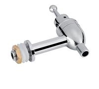 Spacnana Rubinetto in Rame per Botte di Birra da Vino, Rubinetto (Cromato | Solida Struttura in Rame e Lega di Zinco, Anticorrosione, per Dispenser di Bevande per la Casa o il Bar, Include