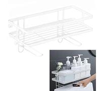 Spacnana Scaffale per Bagno Sul Gabinetto con una Grande capacità di Materiale di Ferro per le Esigenze della Doccia (#1)