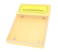 Spacnana Scatola Portadocumenti Visiva, Struttura Robusta, Resistente Alla Polvere e all'acqua, Ideale per Schede di Sicurezza e Documenti Importanti, Design Trasparente e Portatile per Uso