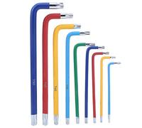 Spacnana Set Chiavi Esagonali, Acciaio CRV con Guscio in Plastica, Strumento Efficiente da 9 Pezzi per Riparazioni Elettriche Ed Automobilistiche