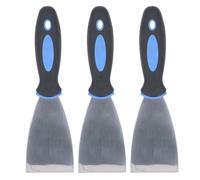 Spacnana Set di 3 Raschietti per Stucco in Acciaio Inossidabile, Strumento di Riparazione per Cartongesso con Impugnatura Comoda, Raschietto Versatile per Rimuovere la Vernice e (4)