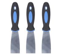 Spacnana Set di 3 Raschietti per Stucco in Acciaio Inossidabile, Strumento di Riparazione per Cartongesso con Impugnatura Comoda, Raschietto Versatile per Rimuovere la Vernice e (2)