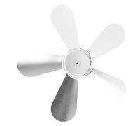 Spacnana Sostituzione del Suono di Kamin -Fan, 5 Lame per Ventole, Migliora la Circolazione dell'Aria Che è Facile da Installare, per i Fan di Heimler (Silver)