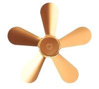 Spacnana Sostituzione del Suono di Kamin -Fan, 5 Lame per Ventole, Migliora la Circolazione dell'Aria Che è Facile da Installare, per i Fan di Heimler (Gold)