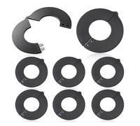 Spacnana Spessori per Perno Benna 8 Pezzi da 45 Mm, Resina da 3 Mm per | Rondelle con Perno per Benna, Diametro Interno 45 Mm, Spessore 3 Mm, Confezione da 8, Clip Divise in Resina, Riducono lo