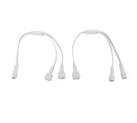 Spacnana Splitter Connettore a Y per Luci Esterne da 2 Pezzi, Splitter a Y per H705A H705B H705C, con Guarnizioni in Silicone IP68, 1 Maschio a 2 Femmine e Maschi a 1 Femmina