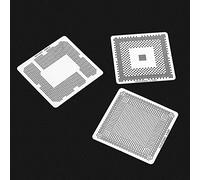 Spacnana Stencil Reballing BGA da 130 Pezzi, Stencil Termici in Acciaio Inossidabile, 6 Dimensioni per la Riparazione della Scheda Grafica del Laptop