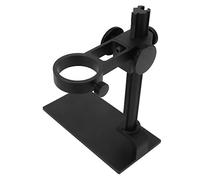 Spacnana Supporto per Microscopio, Staffa di Supporto Regolabile in Lega di Alluminio per Microscopio Elettronico Digitale con Bloccaggio Preciso e stabilità per l'analisi di Gioielli e Parti (BLACK)