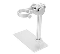 Spacnana Supporto per Microscopio, Staffa di Supporto Regolabile in Lega di Alluminio per Microscopio Elettronico Digitale con Bloccaggio Preciso e stabilità per l'analisi di Gioielli e Parti (WHITE)