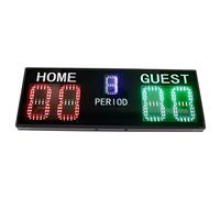 Spacnana Tabellone Segnapunti Elettronico a LED Tabellone Segnapunti Digitale Portatile da Basket Display a 5 Cifre con Telecomando per Allenamento e Pratica Basket Calcio Pallavolo Tennis