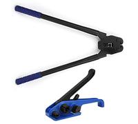 Spacnana Taglierina Tenditore per Reggette, Struttura in Acciaio, Imballatore Manuale Efficiente con Impugnatura Antiscivolo per l'imballaggio di Reggette in PET da 16-19 Mm (Set da 2 pezzi)