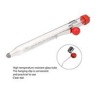Spacnana Termometro Per Zucchero Alimentare, Tubo In Vetro Trasparente Con Doppio Display Per La Misurazione Di Liquidi, Sospeso In Acciaio Inossidabile, Intervallo Di Temperatura 50-400 ℉, Ideale
