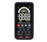 Spacnana Tester di Tensione Multimetro Digitale, Materiale ABS, Display a Colori, Range Manuale, 600 V CA CC per Diagnostica Elettrica Automobilistica Domestica