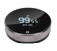 Spacnana Timer da Magnetico, Timer per Conto Alla Rovescia Digitale Ricaricabile Tramite USB con Ampio Display e Quadrante Rotante, per Cucinare, Studiare, Allenarsi, Meditare