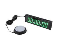 Spacnana Timer in Palestra 1,5 Pollici, Conteggio dei Display LED Count Up Down Orologio con Pulsante Cablato a Telecomando per la Gara di Allenamento Conference Room