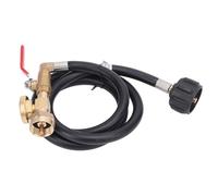 Spacnana Tubo Adattatore per Ricarica Gas, Materiale in Gomma Resistente, Collega Serbatoi 1 Lb a 20 Lb, Ideale per Fornelli e Griglie Campeggio