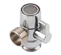 Spacnana Valvola del Deviatore del Rubinetto in Ottone, Splitter per Lavello della o Bacino del Bagno, con Adattatore per Tubo G1/2 e Filo M24, Commutano L'acqua tra Rubinetto e