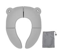 Spacnana Vasino Pieghevole per Bambini Piccoli, Vasino da Viaggio Compatto con Borsa per il Trasporto, Adatto Alla Maggior Parte dei WC (GRAY)
