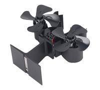 Spacnana Ventilatore per Stufa a Legna, Ventilatore per Camino Alimentato a Calore in Lega di Alluminio, 8 Pale con Avviamento Automatico, Campo di Lavoro da 176 a 482 Gradi F, Basso Rumore per