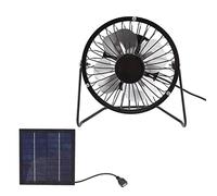 Spacnana Ventola di Raffreddamento Alimentato da Pannello Solare USB Ventola Solare USB Senza Batteria Necessaria per le Serre dei Cani Rimorchi per Cani RVS