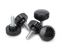 Spacnana Vite con Manopola di Serraggio da 5 Pezzi, Manopola con Impugnatura in Plastica Tecnica, Filettatura Maschio M8x32 per Apparecchiature da Ufficio Domestico