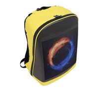 Spacnana Zaino con Schermo a Colori LED 16 Pollici, Tessuto Oxford Resistente Alle Intemperie con Ricarica USB per Viaggi e Avventure