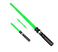 Spada a emissione di luce LED estensibile con suoni simulati per bambini giocattolo flash stick oggetti di scena per feste giochi di ruolo regalo (C)
