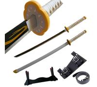 Spada Anime Cosplay - Spada da 41 Pollici con Supporto per Spada e Cintura Katana Replica Spada Perfetta per Cosplay Anime Texture Originale Performance sul palco e Regalo